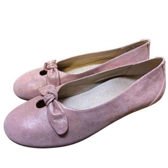 Vionic Pink Bow Knot Flats Size 11 - Picture 1 of 10